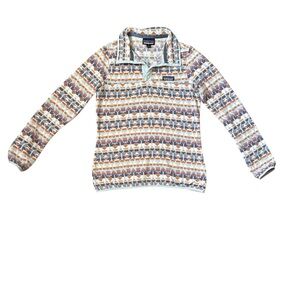 Patagonia Aztec Patterned Synchilla Fleece Sweater